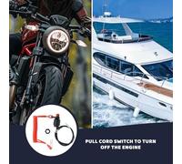 Blablablalu Boat Kill Switch with Cord Waterproof Multipurpose Engine Stop Kill Switch Lanyard for Most ATVs Boat And MotorcyclesKill