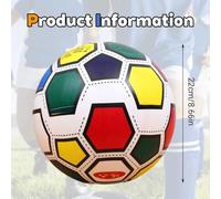 Blablablalu Indoor Soccer Ball, 8.6 Inch PVC Toddler Soccer Ball, Shock Absorption Waterproof Lightweight Juggling Balls for Inside House and YardIndoor