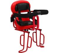 Blablablalu Seggiolino per Bambini, seggiolino per Bambini Comfort con Cintura di Sicurezza e staffe del poggiapiedi e guardrail a Forma di U, sicuri per 6 Mesi, attaccamento Rosso per