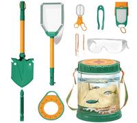 Blablablalu Toys Beach 1 Set Giocattoli di Sabbia per Lo Sviluppo Completo Include Pala, cacciavite, pinzetta, Scatola di osservazione e Altro per l'avventura all'aperto
