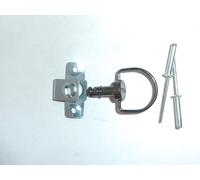 BLACK 1/4 Turn Dzus Rapida Fissaggio Anello D 17mm Strada Pista