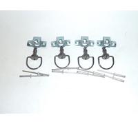 BLACK 1/4 Turn Dzus Rapida Fissaggio Anello D 17mm Strada Pista