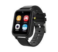 (Black 1, Multicolor) A8 1.54 Inch Touch Screen Kids Smart Watch Story Telling Habit Tracker Camera Watch with Games - Blu