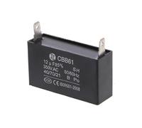 Black 12uF Generator Capacitor Generator CBB61 12uF 50/60Hz 350VAC NWPNLXEA