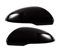 Black 1Pair Rearview Side Mirror Cover Cap Fit For Kia Optima K5 2016-2020 ABS