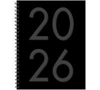 Black 2026 8.5 X 11 Weekly Monthly Softcover Planner