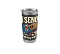 Black 911 Dispatcher Send The Wee Woos Six afro-americano Bicchiere termico in acciaio inox doppia parete