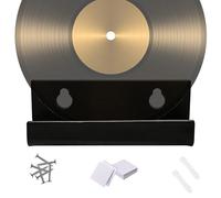 Black Acrylic Vinyl Record Storage Shelf | Acrylic Floating Album Storage Shelf, Wear Resistance And Space-saving Design, For Bedroom Nursery Playroom Offices Studio Entryway Apartment Dormitory