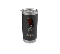 Black Adam Profile Poster With Logo Bicchiere termico in acciaio inox doppia parete