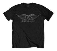 Black Aerosmith Classic Logo ufficiale Uomo maglietta unisex