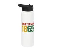 Black African American Juneteenth 1865 Stainless Steel Insulated Water Bottle
