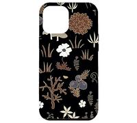 Black and Brown Cottagecore Mushroom Fall Nature Moss Custodia per iPhone 12 Pro Max
