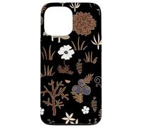 Black and Brown Cottagecore Mushroom Fall Nature Moss Custodia per iPhone 13 Pro Max