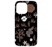 Black and Brown Cottagecore Mushroom Fall Nature Moss Custodia per iPhone 14 Pro Max
