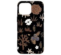 Black and Brown Cottagecore Mushroom Fall Nature Moss Custodia per iPhone 16 Pro Max