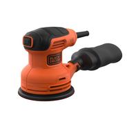 BLACK+DECKER Levigatrice roto orbitale 230W.Sacchetto raccoglipolvere incluso per un'area di lavoro più pulita. BEW210-QS