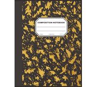 Black and Gold Splatter Composition Notebook | 140 College Ruled Pages | Large 8.5 x 11 Inch Journal for School, College, and Office: The Perfect ... Professionals | Journaling, and Daily Plan