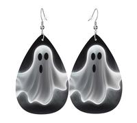 Black And Halloween Ghost Orecchini Divertenti Pendenti Leggera Orecchini Da Donna Per Feste Carnevale