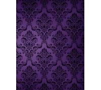 Black and Purple Gothic Damask Pattern Sketchbook - Cream Color Interior Sketch Pages for Gothic Art - Sketch Pages Numbered: A Perfect Gift for ... - Draw Gothic Skulls, Vampire, Bats, Patterns
