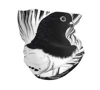 Black And White Bird with Radiating Lines Uomo Donna Bandana Versatili Passamontagna Elastico Sciarpa A Tubo per Campeggio Pesca Bambini