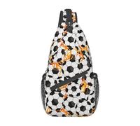 Black And White Check Burning Soccers Pile Unisex Crossbody Bag Casual Borsa Monospalla Multitasche Borsa A Tracolla Per Lavoro Ciclismo Viaggio Trekking