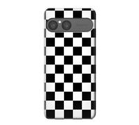 Black and White Check Chess Board Case Cover Custodia per Sony Xperia 10 VII