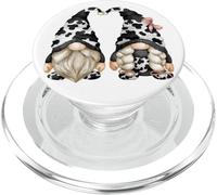Black And White Cow Gnomes For Farmer With Farm Animal PopSockets PopGrip per MagSafe