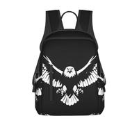 Black and White Eagle - Zaino casual leggero, grande capacità