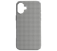 Black and White Gingham Case - Classic Buffalo Check Pattern Custodia per iPhone 16 Plus