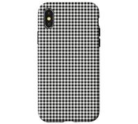 Black and White Gingham Case - Classic Buffalo Check Pattern Custodia per iPhone X/XS