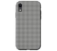 Black and White Gingham Case - Classic Buffalo Check Pattern Custodia per iPhone XR