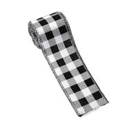 Black And White Ribbon - Seasonal Home Decor,Garland Winding Trim Ribbons,for Mantelpieces Art Teachers Enthusiasts Wedding Party FavChristmas Ribbon | Chors Scrapbooking Bow Making Interior Designers