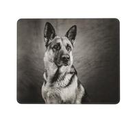 Black And White Shepherd German Tappetino Scrivania Morbido Mouse Pad Piccolo Tappetino per Mouse per Accessori Scrivania Lavoro Casa 25X30Cm