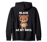 Black As My Soul Felpa con Cappuccio