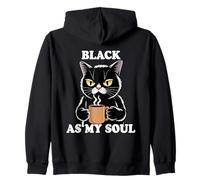 Black As My Soul Felpa con Cappuccio
