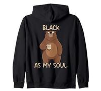 Black As My Soul Felpa con Cappuccio