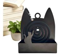 Black Ash Catcher - Decorative Fireproof Safety Case, Stable Heat Resistant Vessel, Practical Portable Stand | Balcony Camping Picnic Supplies, Ideal for Maintaining Cleanliness During Summer