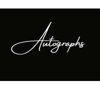 Black Autograph Book: Small, Elegant Pad for Signatures of Celebrities, Musicians, Authors, or Friends. Use at Concerts, Conventions, Events, etc. ... Kids, or Teens. 100 Plain, Blank Pages.