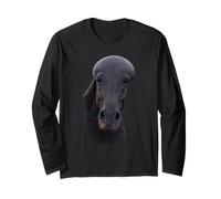 Black Bald Horse Meme Maglia a Manica