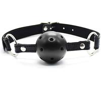 Black Ball Mouth Sports Gioco di ruolo collaborativo e silicone traspirante, perforato e traspirante, adatto alla maggior parte delle persone