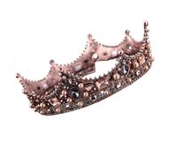 Black Baroque Full Circle Crown - European Retro Headpiece For Studio & Events