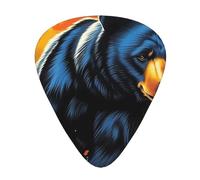 Black Bear In The Forest - Set regalo di plettri lisci e durevoli per chitarra acustica, elettrica e basso, regalo perfetto per gli amanti della chitarra e i musicisti