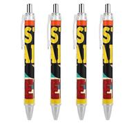 Black Beard - Penne a sfera con scritta "Best Dad Ever", punta media da 0,5 mm, scrittura liscia, penne gel per ufficio, per uomini e donne