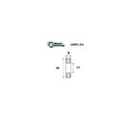 Black Bearing Cuscinetti 12x28x7 Mm B3 Ub-16001-b3 Silver