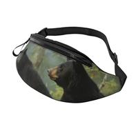 Black Bears Marsupio per uomo e donna borsa a tracolla impermeabile sport cintura marsupio outdoor hip pack