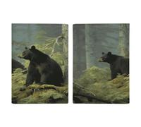 Black Bears Porta passaporto ultra sottile in pelle PU organizer per documenti da viaggio compatto premium internazionale per passaporto americano per donne uomini