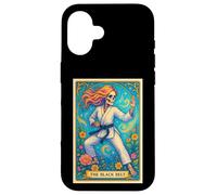 Black Belt Tarocchi Arti Marziali Ragazze Taekowndo Karate Custodia per iPhone 16