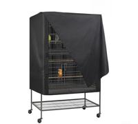 Black Bird Cage Cover 48x48x102cm Light per proof Black Bird(48x48x102cm) | Blocks light effectively, creates dark sleep space, 210D Oxford cloth, fits 48x48x102cm cages, black color