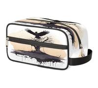 Black Bird Dead Tree Borsa per il trucco da viaggio per donne, uomini, bambini, ragazze e ragazzi, borsa da bagno per articoli da toeletta cosmetici organizer da doccia, Colore, Taglia unica,