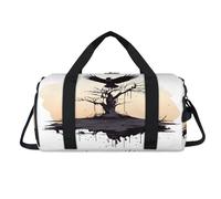 Black Bird Dead Tree Borsone sportivo con scomparto per scarpe, per la notte, weekender, da viaggio, palestra, organizer per bagagli per donne, uomini, bambini, ragazze e ragazzi